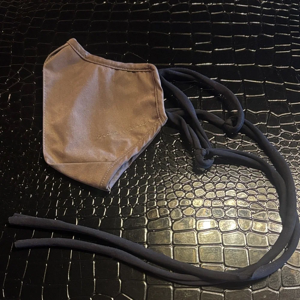 Rick Owens Olive and Black Face Mask